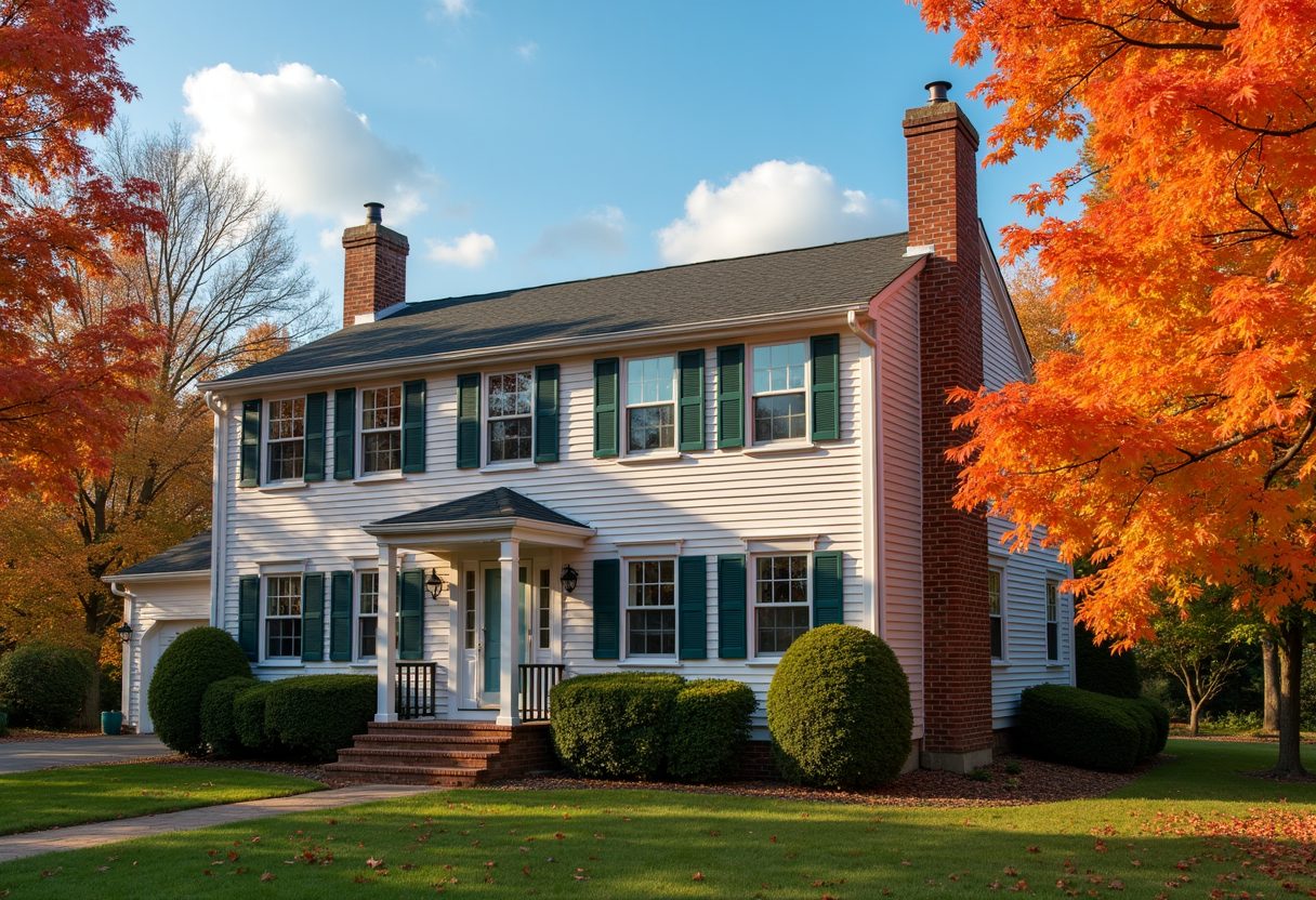 Two-storey home with a restored brick chimney — Gaithersburg